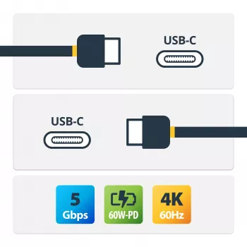 StarTech.com USB-C do USB-C kabel - M/M - 1 m (3 ft.) - USB 3.0 (5 Gb/s)