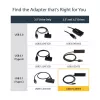 StarTech.com adapter kablowy USB 3.1 (10 Gb/s) dla dysków SATA 2,5”/3,5” - USB-C