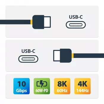 StarTech.com Kabel USB-C na USB-C - M/M - 0,5 m - USB 3.1 (10Gbps)