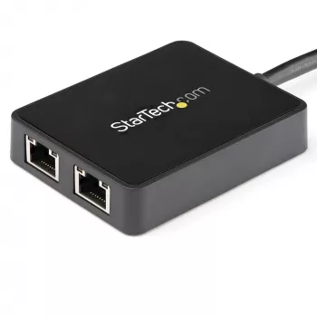 StarTech.com USB 3.0 do adaptera sieciowego Ethernet z dwoma portami gigabitowymi z portem USB