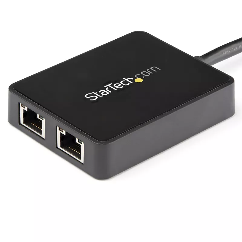 StarTech.com USB 3.0 do adaptera sieciowego Ethernet z dwoma portami gigabitowymi z portem USB