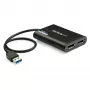 StarTech.com Adapter USB 3.0 na dwa DisplayPort – 4K 60Hz, 3.2 Gen 1 (3.1 Gen 1), USB Type-A, wyjście DisplayPort, 4096 x 2160 pikseli