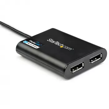 StarTech.com Adapter USB 3.0 na dwa DisplayPort – 4K 60Hz, 3.2 Gen 1 (3.1 Gen 1), USB Type-A, wyjście DisplayPort, 4096 x 2160 pikseli