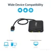 StarTech.com Adapter USB 3.0 na dwa DisplayPort – 4K 60Hz, 3.2 Gen 1 (3.1 Gen 1), USB Type-A, wyjście DisplayPort, 4096 x 2160 pikseli
