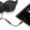 StarTech.com 5in (12,7 cm) Adapter audio USB-C na 3,5 mm TRRS do słuchawek/zestawu słuchawkowego, klucz sprzętowy USB Type-C Aux, 32-bitowy DAC, obsługa USB-C/Thunderbolt, laptop/telefon/tablet