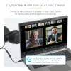 StarTech.com 5in (12,7 cm) Adapter audio USB-C na 3,5 mm TRRS do słuchawek/zestawu słuchawkowego, klucz sprzętowy USB Type-C Aux, 32-bitowy DAC, obsługa USB-C/Thunderbolt, laptop/telefon/tablet