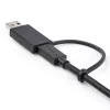 StarTech.com 0,9 m (1 m) kabel USB-C z adapterem USB-A - hybrydowy kabel 2 w 1 USB-C z USB-A - USB-C na USB-C (10 Gb/s / 100 W PD), USB-A na USB-C (5 Gb/s) - idealny do hybrydowej stacji dokującej