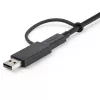 StarTech.com 0,9 m (1 m) kabel USB-C z adapterem USB-A - hybrydowy kabel 2 w 1 USB-C z USB-A - USB-C na USB-C (10 Gb/s / 100 W PD), USB-A na USB-C (5 Gb/s) - idealny do hybrydowej stacji dokującej