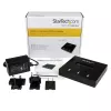 StarTech.com Samodzielny duplikator i kasownik 1 na 2 USB Thumb Drive, kopiarka wielu dysków flash USB, kopiowanie systemu i plików oraz całego dysku z prędkością 1,5 GB/min, pojedyncze i 3-przebiegowe kasowanie, wyświetlacz LCD - TAA