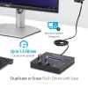 StarTech.com Samodzielny duplikator i kasownik 1 na 2 USB Thumb Drive, kopiarka wielu dysków flash USB, kopiowanie systemu i plików oraz całego dysku z prędkością 1,5 GB/min, pojedyncze i 3-przebiegowe kasowanie, wyświetlacz LCD - TAA