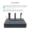StarTech.com Samodzielny duplikator i kasownik 1 na 2 USB Thumb Drive, kopiarka wielu dysków flash USB, kopiowanie systemu i plików oraz całego dysku z prędkością 1,5 GB/min, pojedyncze i 3-przebiegowe kasowanie, wyświetlacz LCD - TAA