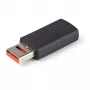 StarTech.com Bezpieczne ładowanie USB – bloker danych – adapter USB-A męski na żeński wyłącznie do ładowania – Adapter bez transferu danych / tylko zasilanie do telefonu/tabletu – Adapter blokujący dane USB