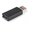StarTech.com Bezpieczne ładowanie USB – bloker danych – adapter USB-A męski na żeński wyłącznie do ładowania – Adapter bez transferu danych / tylko zasilanie do telefonu/tabletu – Adapter blokujący dane USB