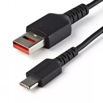 StarTech.com Kabel ładujący zabezpieczony 0,9 m (3 stopy) – USB-A na USB-C, blokada danych, tylko ładowanie – Kabel zasilający bez transmisji danych do telefonu/tabletu – adapter kablowy USB chroniący dane