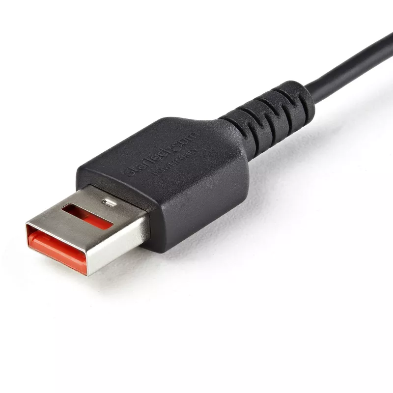 StarTech.com Kabel ładujący zabezpieczony 0,9 m (3 stopy) – USB-A na USB-C, blokada danych, tylko ładowanie – Kabel zasilający bez transmisji danych do telefonu/tabletu – adapter kablowy USB chroniący dane