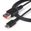 StarTech.com Kabel ładujący zabezpieczony 0,9 m (3 stopy) – USB-A na USB-C, blokada danych, tylko ładowanie – Kabel zasilający bez transmisji danych do telefonu/tabletu – adapter kablowy USB chroniący dane