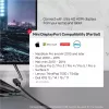 Kabel wideo adaptera Unitek Mini DisplayPort na HDMI 2 m, HDMI 1.4, 4K@30Hz, HDCP 2.0, pozłacane styki, czarny
