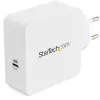 StarTech.com USB C Wall Charger - Ładowarka USB C do laptopa 60W PD - 6ft/2m kabel - Uniwersalna kompaktowa ładowarka Type C - Dell XPS/Lenovo X1 Carbon/HP EliteBook/MacBook - USB IF/CE Certified