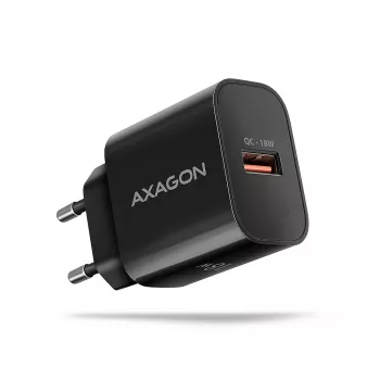 Axagon ACU-QC18 QC 3.0 1× OUTPUT ładowarka ścienna 18W, Indoor, AC, Czarna