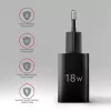 Axagon ACU-QC18 QC 3.0 1× OUTPUT ładowarka ścienna 18W, Indoor, AC, Czarna