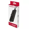 Axagon HUE-F7C 7x USB 3.2 Gen 1 ALU płaski hub micro power IN 30cm USB-C USB 3.2 Gen 1 (3.1 Gen 1) Type-A 5000 Mbit/s Czarny