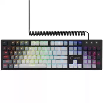 Klawiatura mechaniczna LORGAR Azar 514 biała z podświetleniem RGB, układ ENG