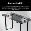 Biurko gamingowe COUGAR Gaming E-GRAV 180 Czarny prostokątny karbon 180x80cm