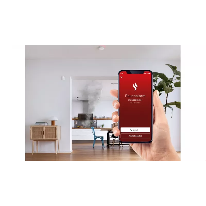 Bosch 8 750 002 142 inteligentny czujnik dymu, połączenie bezprzewodowe