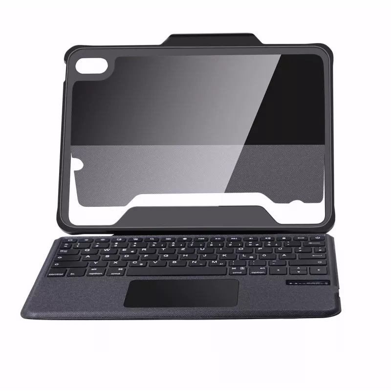 DEQSTER Rugged Touch klawiatura 10.9″, QWERTZ, niemiecki, Trackpad, Apple, Apple iPad 10, 9 cali (10. gen.), 27.7 cm (10.9 cala)