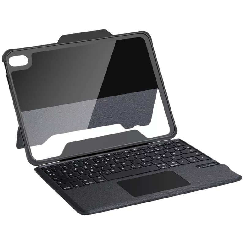 DEQSTER Rugged Touch klawiatura 10.9″, QWERTZ, niemiecki, Trackpad, Apple, Apple iPad 10, 9 cali (10. gen.), 27.7 cm (10.9 cala)