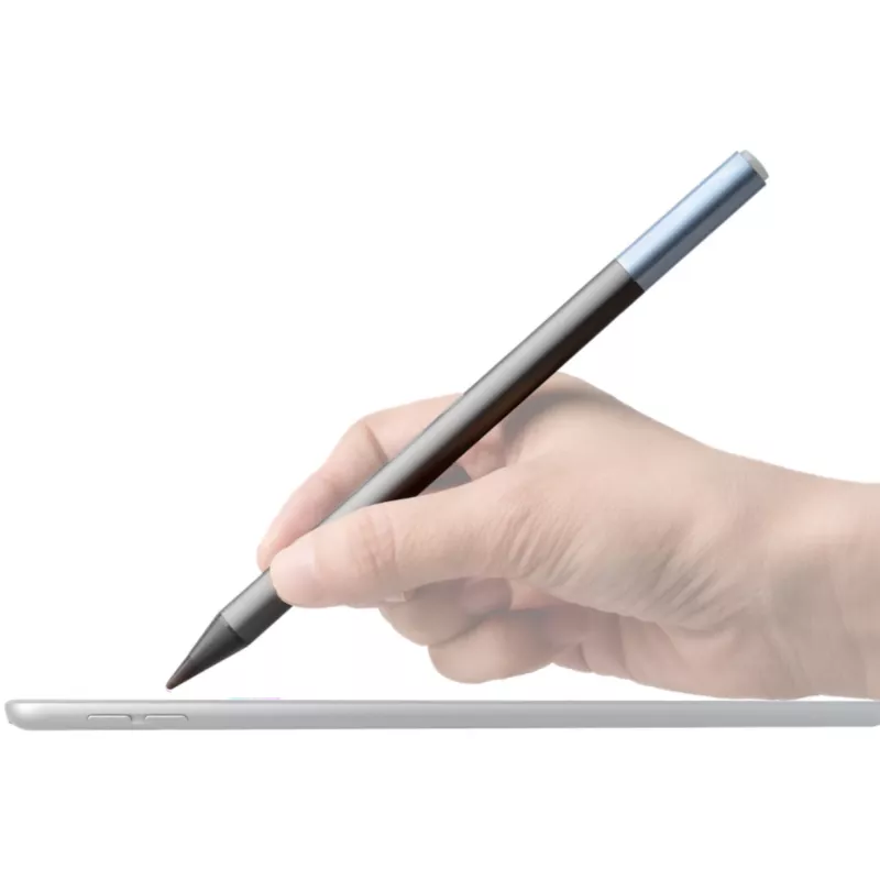DEQSTER Pencil 2, Tablet, Apple, Niebieski, Szary, Apple iPady od 2018, Szary, Aluminium, Poliwęglan (PC), Polioksymetylen (POM)
