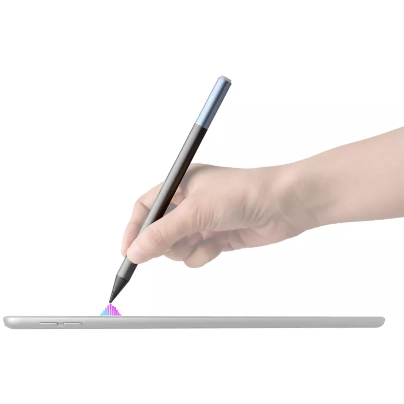 DEQSTER Pencil 2, Tablet, Apple, Niebieski, Szary, Apple iPady od 2018, Szary, Aluminium, Poliwęglan (PC), Polioksymetylen (POM)