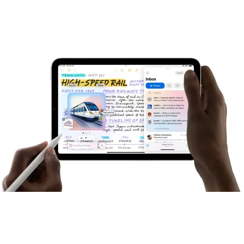 Tablet Apple iPad mini Wi‑Fi 128GB Fioletowy — 8,3 cala (21,1 cm) LED 2266×1488, A17 Pro, aparaty 12 MP, Wi‑Fi 6E, 293 g
