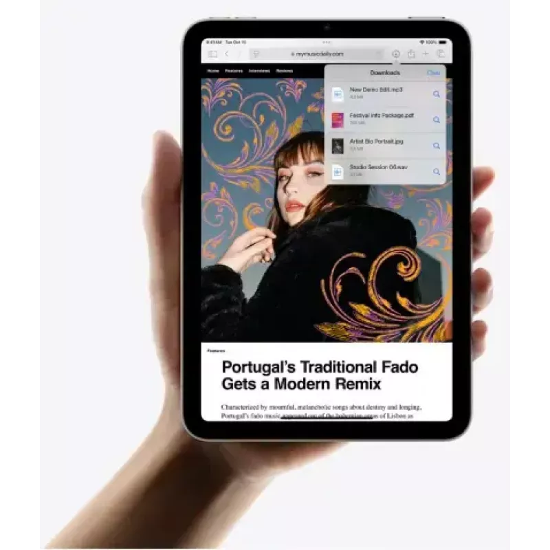 Tablet Apple iPad mini Wi‑Fi 128GB Fioletowy — 8,3 cala (21,1 cm) LED 2266×1488, A17 Pro, aparaty 12 MP, Wi‑Fi 6E, 293 g