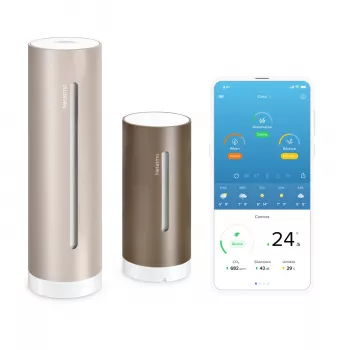 Cyfrowa stacja pogodowa Netatmo NWS-S-EC brązowa Wi-Fi