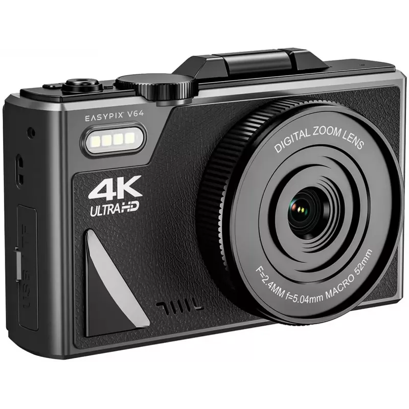 Kompaktowy aparat cyfrowy EASYPIX V64 Flip 20203 — 16 MP, wideo 1080p