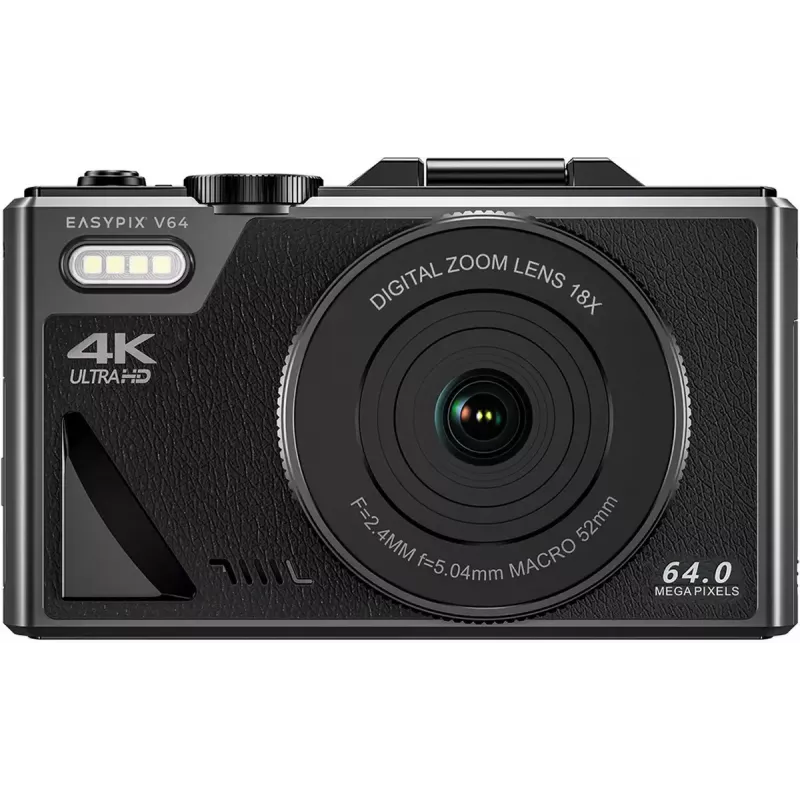 Kompaktowy aparat cyfrowy EASYPIX V64 Flip 20203 — 16 MP, wideo 1080p