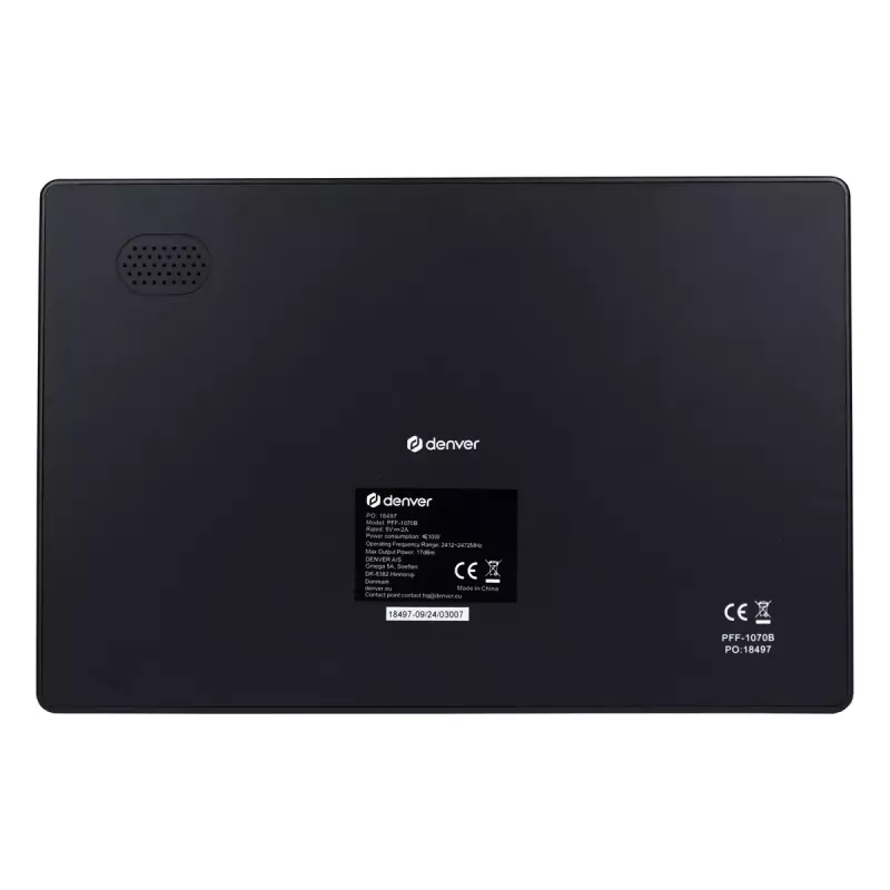Cyfrowa ramka na zdjęcia Denver PFF-1070B 10.1 cala Ekran dotykowy Wi-Fi Czarna