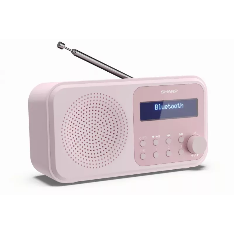 Przenośne radio Sharp DR-P420 cyfrowy tuner DAB DAB+ FM różowe