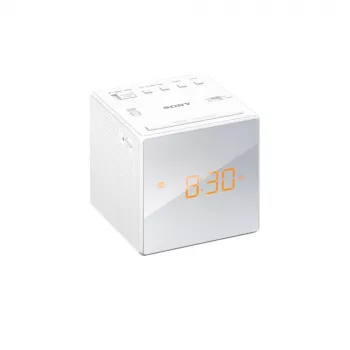 Sony ICF-C1, Zegar, AM, FM, 87.5 - 108 MHz, 531 - 1602 kHz, 0,1 W, 6,6 cm