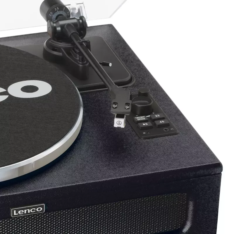 Gramofon audio z napędem paskowym Lenco LS-430BK Czarny 40W Bluetooth