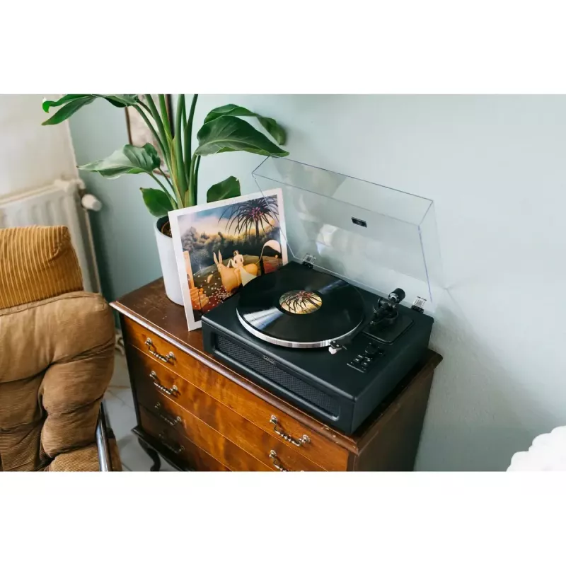 Gramofon audio z napędem paskowym Lenco LS-430BK Czarny 40W Bluetooth
