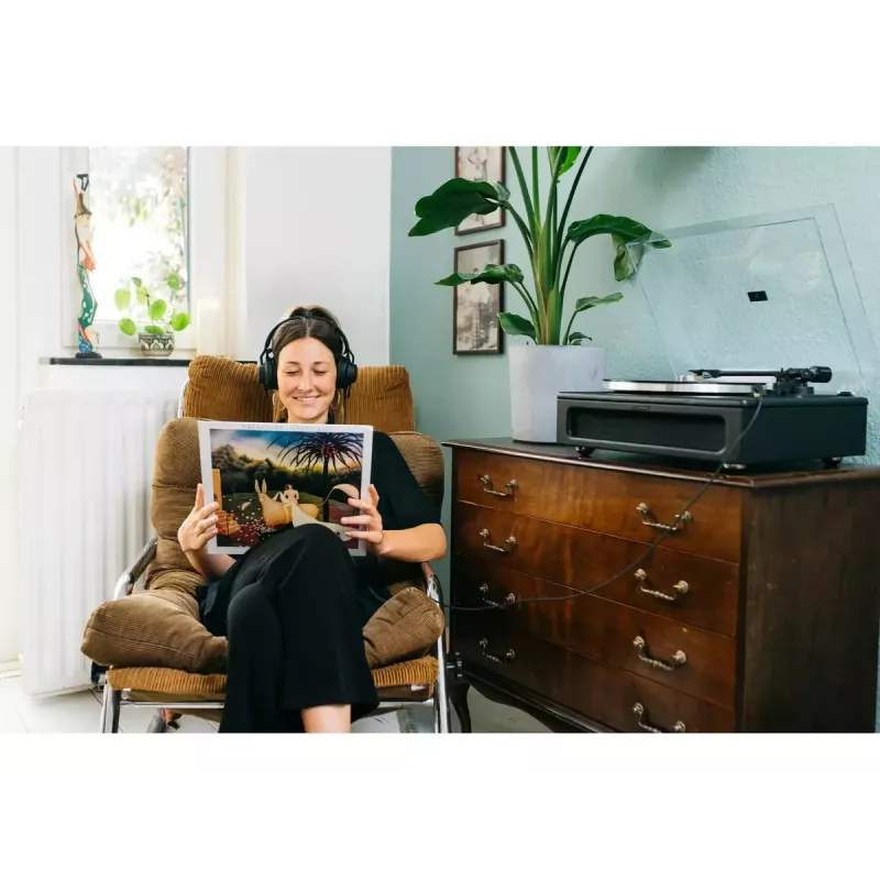 Gramofon audio z napędem paskowym Lenco LS-430BK Czarny 40W Bluetooth