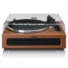 Gramofon audio z napędem paskowym Lenco LS-430BN Brązowy Ręczny Siła nacisku 3-4g