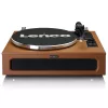 Gramofon audio z napędem paskowym Lenco LS-430BN Brązowy Ręczny Siła nacisku 3-4g