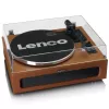 Gramofon audio z napędem paskowym Lenco LS-430BN Brązowy Ręczny Siła nacisku 3-4g
