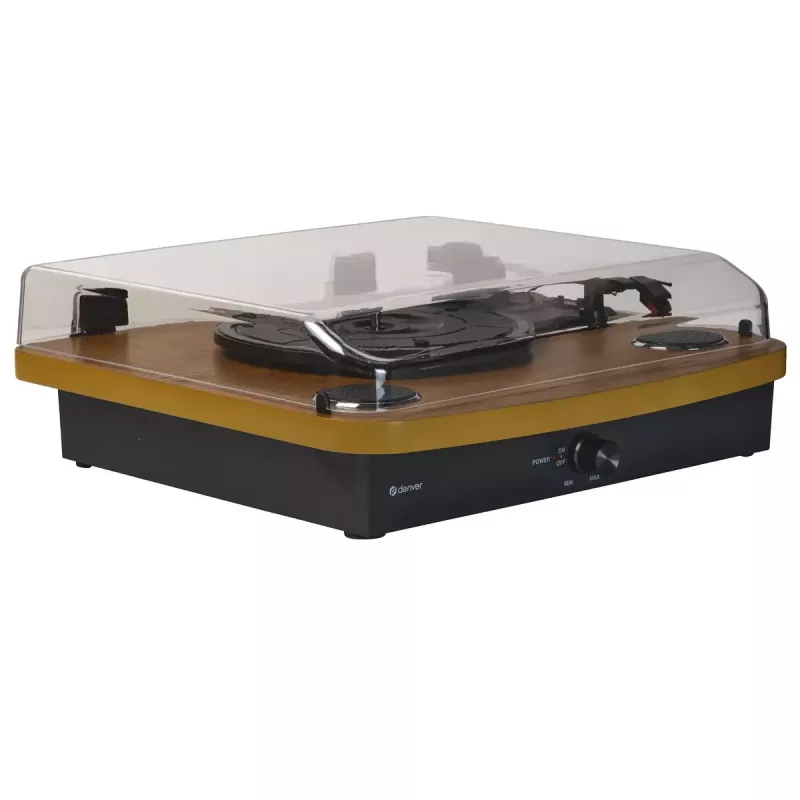 Denver VPL-230LW Gramofon półautomatyczny Czarny Wood 2W RMS