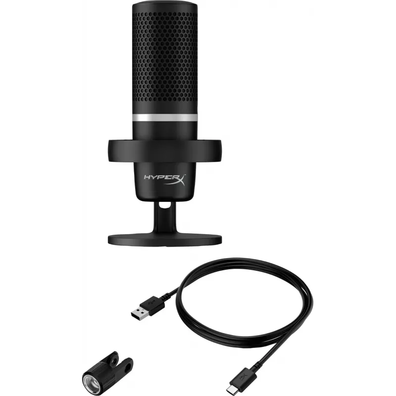 HyperX DuoCast - mikrofon USB (czarny) - podświetlenie RGB