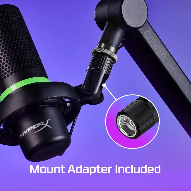 HyperX DuoCast - mikrofon USB (czarny) - podświetlenie RGB