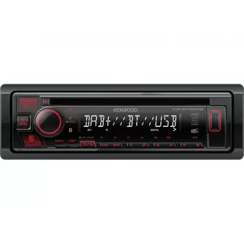 Kenwood KDC-BT450DAB samochodowy odbiornik multimedialny Czarny 50 W Bluetooth